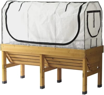 Famanu - Broeikasframe - Medium - Inclusief multi afdekset - Wit