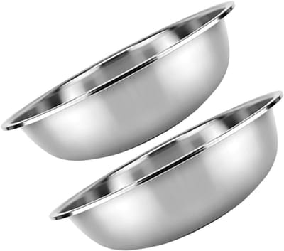 Rvs Wasbakken - Keuken Mengkommen - Groenten Wassen - Stapelbaar Ontwerp - 29x29x10CM - Zilver