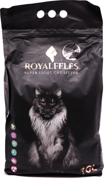 Royal Feles Super Light Cat Litter Baby Powder Large Size 10L