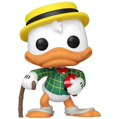 Mickey & Minnie Mouse 90th Anniversary - Dapper Donald Duck vinyl figuur 1444 Funko Pop! meerkleurig