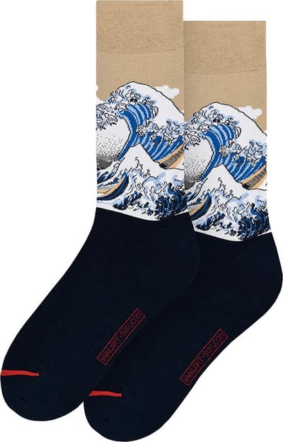 MuseARTa heren sokken great wave multi