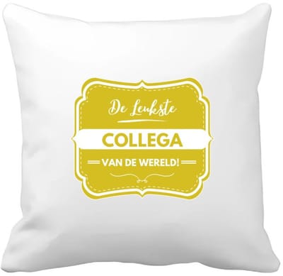 Akyol - de leukste collega van de wereld Kussen hoes - Collega - iemand die een collega is - leukste ooit - werk - collega - verjaardagscadeau - kado - gift - geschenk - afscheidscadeau - welkomscadeau - verrassing - 40 bij 40 cm