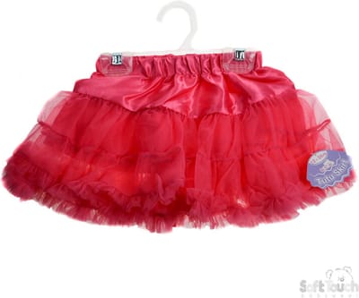 Soft Touch Satijnen Roezel Tutu Fuchsia 3-6 Maanden TS24-F