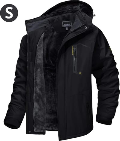 Livano Winterjas Voor Heren - Parka - Winter - Jas - Volwassen - Zwart - Maat S