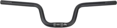 Lichte Aluminium Stuur voor Fixed Gear Fietsen, Riser Cruiser Stuur voor MTB en Racefietsen in Zwart