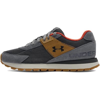 Under Armour Essentieel Comfortabel Veelzijdig Duurzaam Lage Top Casual Hardloopschoenen Heren sneaker Donkergrijs 6007220-025 44.5 black