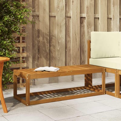 vidaXL - Buitenstoel - Bank - Massief - Acacia - Hout - Naturel - 115 - x - 43 - x - 37 - cm