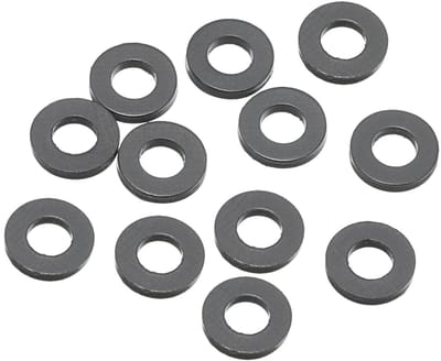Nylon Flat Disc Sealing Ringen 12 Stuks voor 4mm Binnen Diameter en 8mm Buiten Diameter, Geschikt voor Kraan en Slang Bevestiging, Zwart