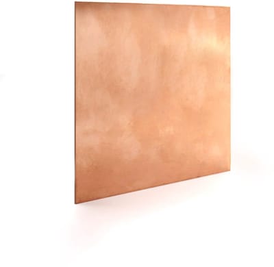 Koperen plaat plaat, de dikte van de verwerkbare koperen plaat is 1mm, koperen plaatThe metalen inhoud van koper is zo hoog als 99 100 mm x 100 mm)