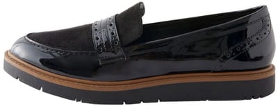 Next - Dames - Forever Comfort® brogue-instapschoenen - Zwart