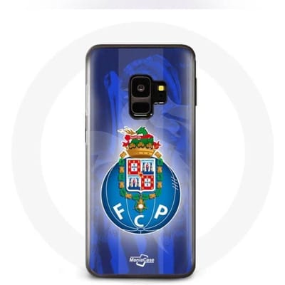 Samsung Galaxy S9 hoesje fcp porto blauwe achtergrond portugal