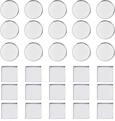 Dailygoods - 30 Stuks Lege Metalen Oogschaduw Pannen voor DIY Make-up Projecten