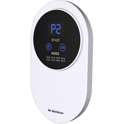 Luchtreiniger USB Multifunctionele Huishoudelijke Mini 100 mg/u 360 graden Negatieve Ionen Ozon Machine Huishouden wit