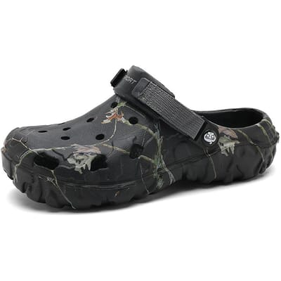 Heren Klompen Pantoffels Hoge Kwaliteit Klassiek Buiten Anti-Slip Tuinschoenen Lichtgewicht Mode Casual Sandalen Grote Maat 45 46 47 46 gray