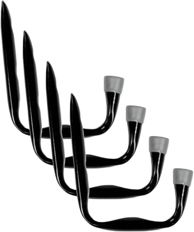 Benson ophanghaak Jumbo - 4x - 24 x 17 cm - staal - corrosiebestendige afwerking - werkplaats