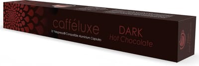 Caffeluxe Dark Series - Hot Chocolate Capsules - Compatibel met Nespresso® - Intense Smaak - Romig - 10 Cups per Pack