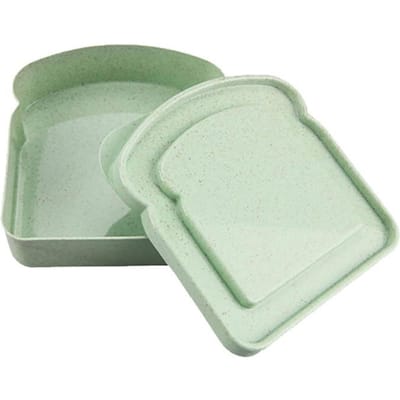 Sandwichcontainers Lunchbox Toast Opbergdoos Met Deksel Draagbare Voedselopbergkoffer Herbruikbare Magnetron Lunchbox Sandwichkoffer