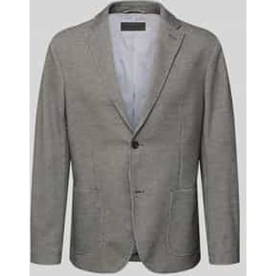 slim fit 2-knoopscolbert met structuurpatroon