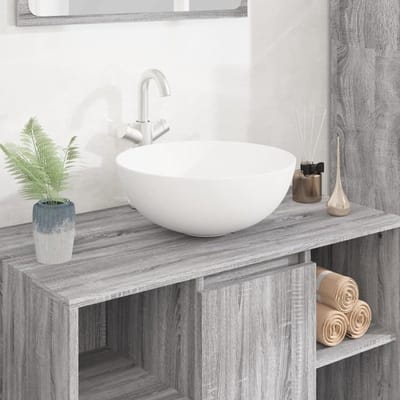 Keramische Wastafel - Spoelbak Toilet - Kleine Ruimtes - Eenvoudige Installatie - 36 x 15 cm - Wit