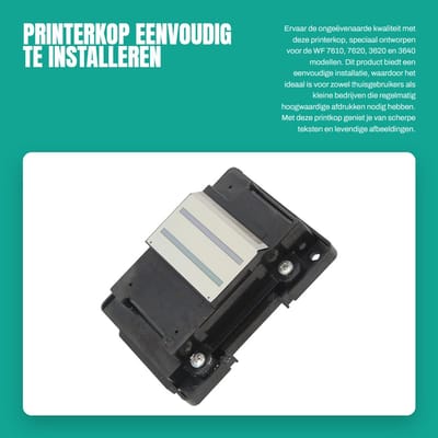 Dailygoods- Printerkop Eenvoudig te Installeren - Printkopvervanging - Compatibel met WF 7610/7620/3620/3640 - Hoogwaardige Kwaliteit - Betrouwbare Prestaties - Printkop