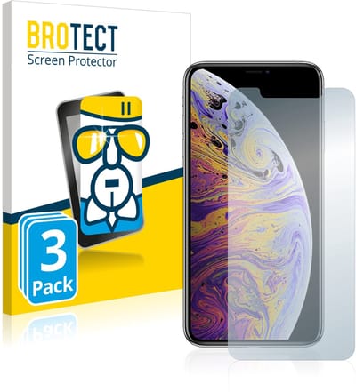 Screenprotector 3 Stuks voor Apple iPhone Xs Max / 11 Pro Max Beschermglas transparant