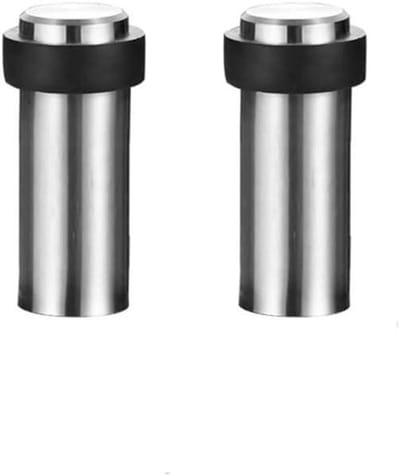 Deurstops - Deurhouders - Deuren Beschermen - Roestvrij Staal - 80 mm - Geborsteld