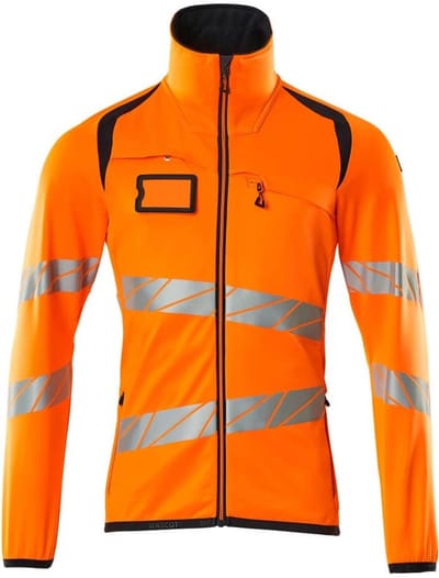 Mascot Accelerate Safe Fleecetrui met rits 19103-315 - hi-vis oranje/donkermarine - L