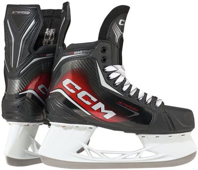 CCM – Jetspeed FT860 – IJshockeyschaatsen – Hockeyschaatsen – Heren – Zwart – Lightweight Speed & High Support – Maat EU 42.5
