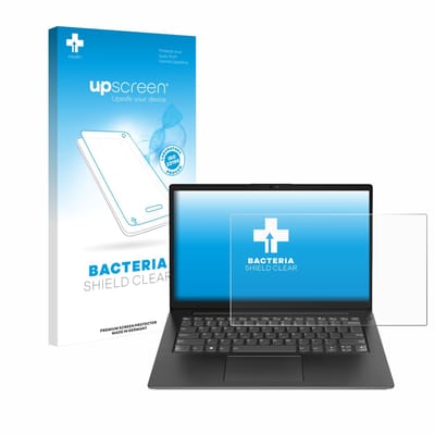 upscreen - Screenprotector voor Lenovo V14 Gen 3 - Folie Beschermfolie transparant antibacterieel