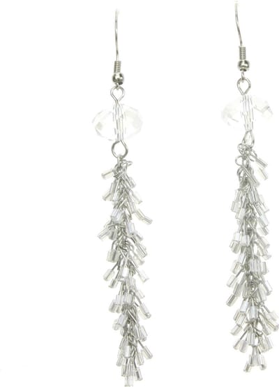 Behave - Oorhangers met kristalkraaltjes - avondstijl - 9 cm