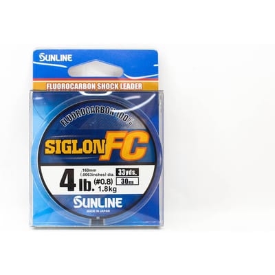 Sunline Fluorocarbon Onderlijn Siglon FC 100% 30m 4lb Diameter 0.16mm (8135) schoon