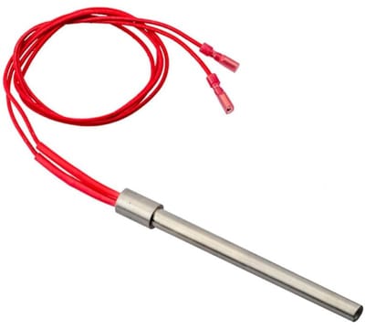 Dailygoods - Pellet Ontsteker - Verwarmingsbuis - 350W 220V - Rood - Voor Pelletkachel - Geschikt voor Open Haard Grill - 170mm
