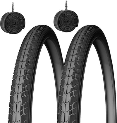 Fietsbanden Set - Binnenbanden - Fietstochten Maken - Puncture Bescherming - 700x40C tot 42C - Zwart