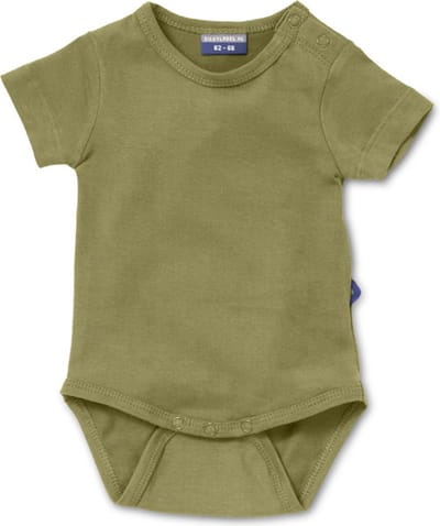 Silky Label romper pesto green - korte mouw - maat 86/92 - groen