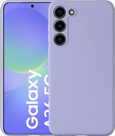 Hoesje geschikt voor Samsung Galaxy A36 hoesje zacht siliconen- Arara backcover - Lila