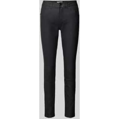 Tom Tailor - Coated TTLUCIE SKINNY jeans - Maat 28/32 - coated black denim