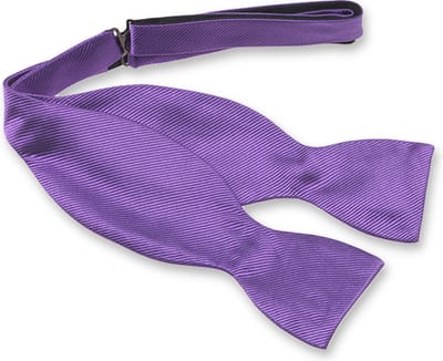 E.L. Cravatte Zelfstrikker Strik - Orchideepaars - 100% Zijde