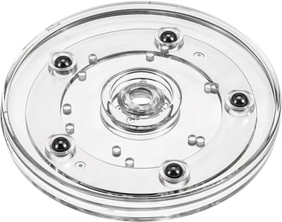 Dailygoods- Draaiplateau 9,9 cm - Transparant Acryl - Draaibaar Opbergkast - Taartorganizer - Keuken - Lichtgewicht 53 gram - Draaibaar Dienblad