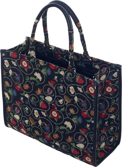 Signare - Luxe City Bag - gobelinstof - Jacobean Dream - Bloemen - Shakespeare