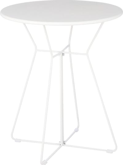 Mica Decorations Grasse Tuintafel - H70 x Ø60 cm - Metaal - Wit