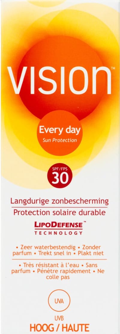 Vision Zonnebrand Every Day Sun SPF 30 - 2 x 45 ml - Voordeelverpakking