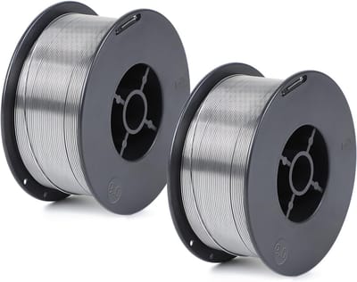 2 x Vuldraad zonder gas E71T-GS 0,9 mm - 1 kg Spoel D100 voor MIG/MAG Lasapparaten, Zelfbeschermd en Hoogwaardige Lasdraad