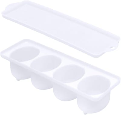Eierhouder - Voedselcontainer - Ingelegde Eieren - Luchtdicht Lekvrij - 24 cm - Wit
