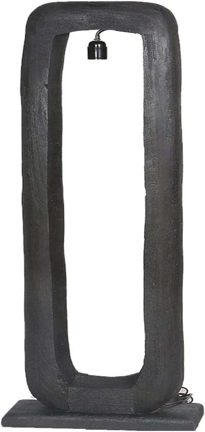 by Mooss - Vloerlamp - Bali - Zwart - Robuust - Hout - Stoer - Eyecatcher - Design - Uniek - Mangohout - Modern