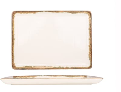 Kütahya Porselen Serveerschaal - Fluer Amber - Porselein - 30x22 cm - set van 2