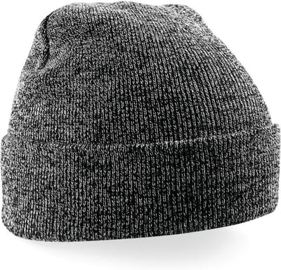 Gebreide muts polyester donkergrijs