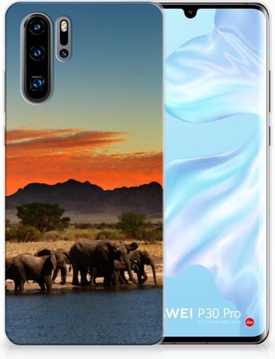 Huawei P30 Pro TPU Hoesje Olifanten