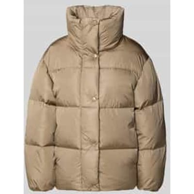 Relaxed fit donsjack met opstaande kraag