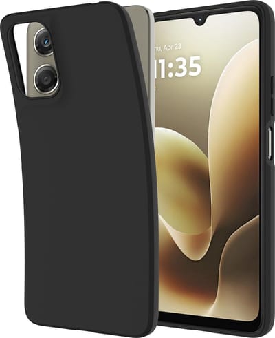 Cazy hoesje geschikt voor Motorola Moto G06 / G06 Power Hoesje Siliconen - Flexibele Case - Zwart