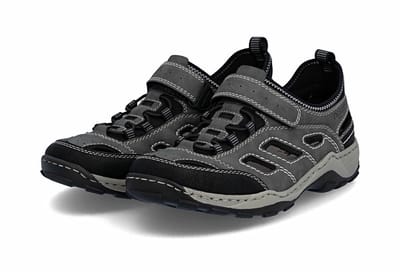 Rieker Heren Trekkingsandalen, Sandalen, 08063-45 Grey Combination